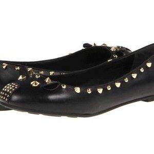 MARC BY MARC JACOBS studded leather mouse flats